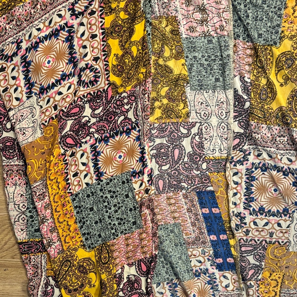 Altar'd State Multicolor Patchwork Kimono - image 3